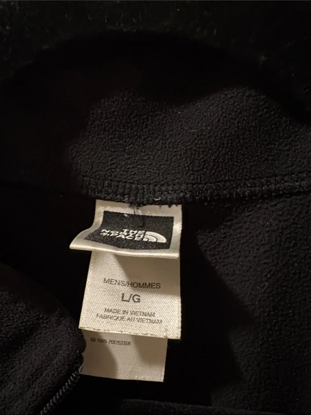 The North Face Men’s Black Half-Zip Fleece Pullover - large - TKA 100